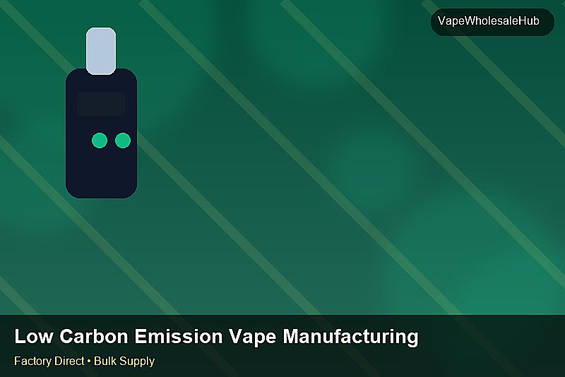 Low Carbon Emission Vape Manufacturing Bulk — Low Carbon Emission Vape Manufacturing Bulk: Factory Direct Quote | 2026 Edition photo 1