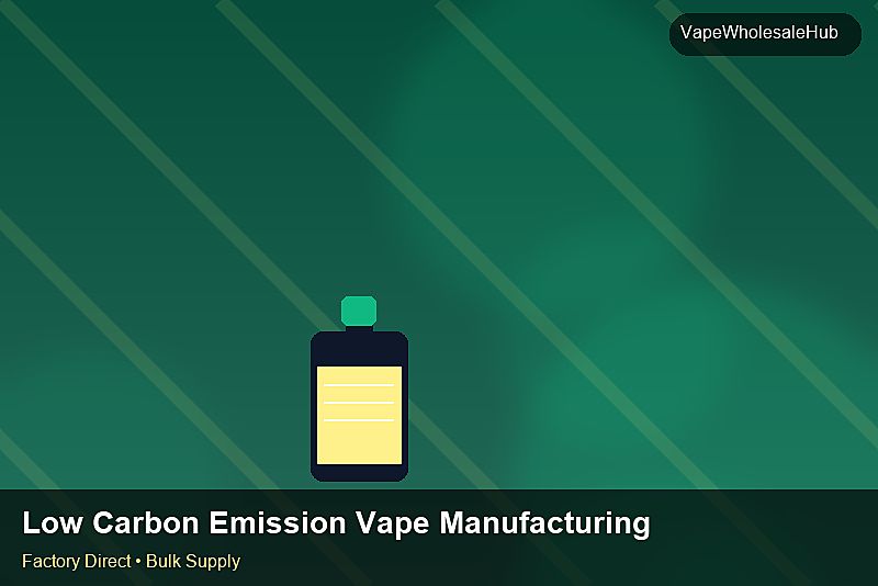 Low Carbon Emission Vape Manufacturing Bulk — Low Carbon Emission Vape Manufacturing Bulk: Lead Time & MOQ | 2026 Edition photo 1